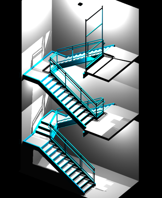 Staircase at South Shore Comm College
