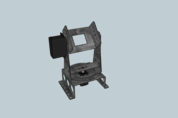 Pan tilt mechanism This is a kit for a pan/tilt mechanism designed specifically for Pixy CMUcam5. It includes two laser-cut acrylic pieces for the base, two servos for the pan and tilt axes, and all the mounting hardware and cable ties you need to laroncauskimmor.gqs: