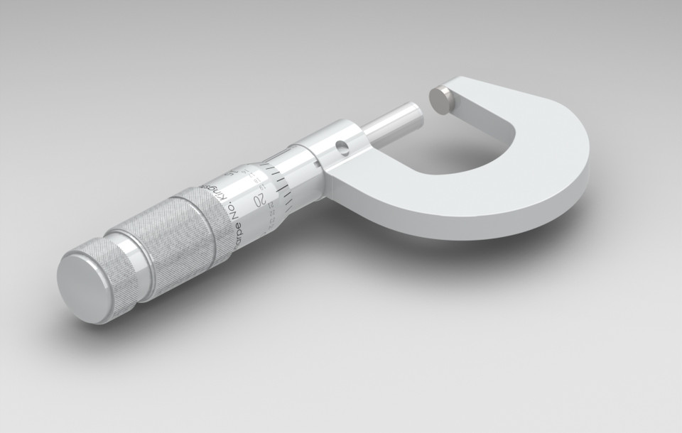 Micrometer 3D CAD Model Library GrabCAD