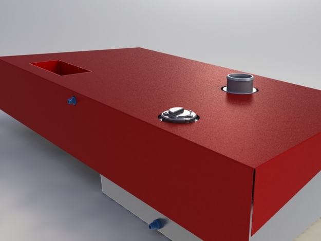 Peugeot 205 GTi Fuel tank and cover design (Conceptual)