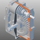 Complete Worm Gear Assembly
