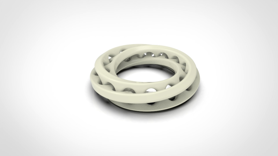 SolidWorks Tutorial How to Make 'Interlocked Mobius Ring's in Solidworks