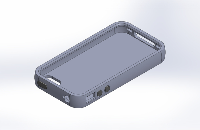 Speck case for an Iphone 4S - STL, STEP / IGES, SOLIDWORKS - 3D CAD ...