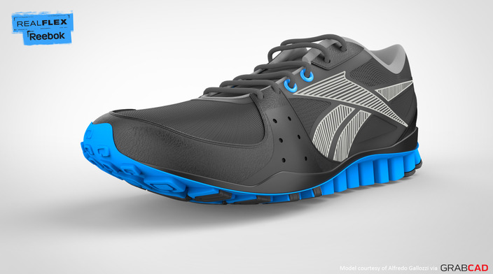 Reebok RealFlex KeyShot Scene