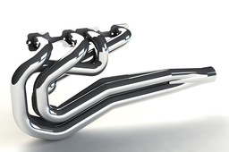 Exhaust header, single side, V8, Tri-Y style