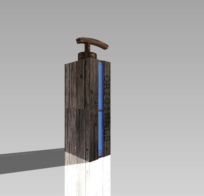 Vintage soap pump 3D CAD Model Library GrabCAD