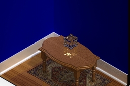 Crystal Companion Cube on Table