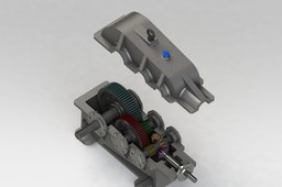 Protec 7-116 - redutor de velocidade 4 eixos / gearbox 4 axles