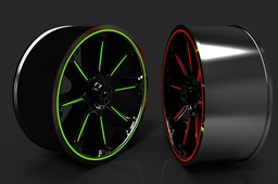 Rim with LED lights