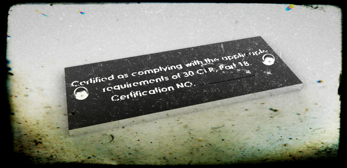 Explosion Proof Certification Tag