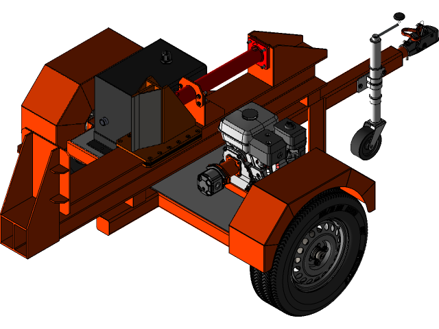 Cortador De Lenha 3d Cad Model Library Grabcad