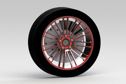 Rim with Tire and Basic Brake