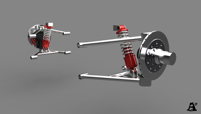 Ferrari 156 F1"sharknose" part3_front shocks
