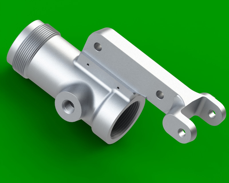 P51 Hydraulic Hand Pump 3D CAD Model Library GrabCAD