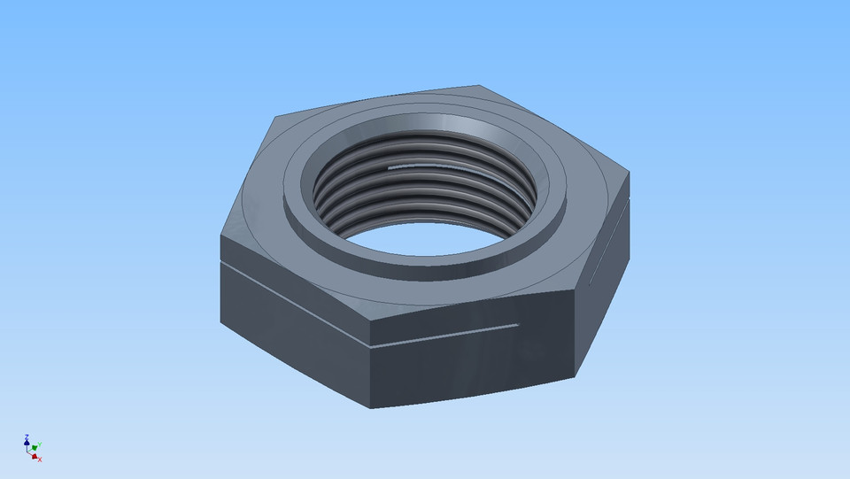K75 Balance shaft nut and washer 3D CAD Model Library GrabCAD