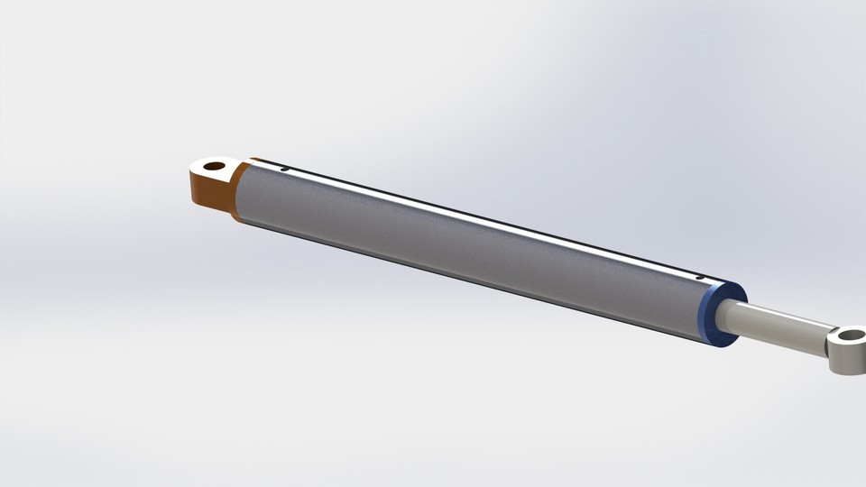 hydraulic cylinder 3D CAD Model Library GrabCAD