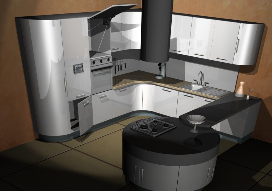 Cuisine Moderne 3d Cad Model Library Grabcad