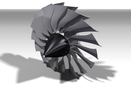 High Bypass Turbofan Front fan (~4:1 ratio)