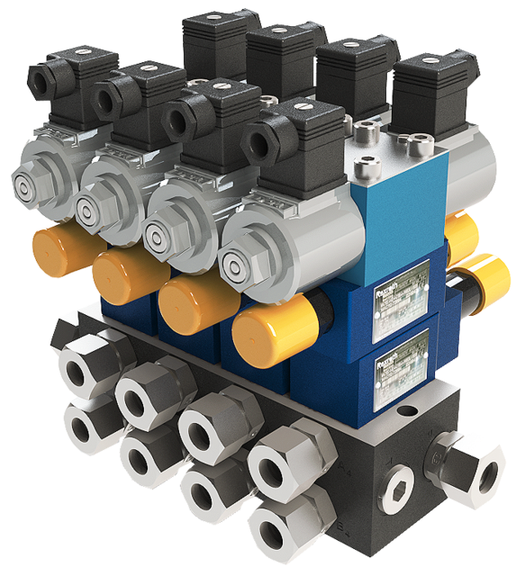 ASSEMBLING MANIFOLD BLOCK CETOP 3 4 BANK