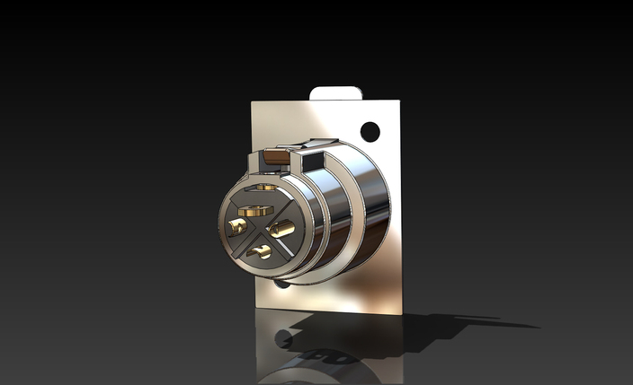 XLR connector for chassis