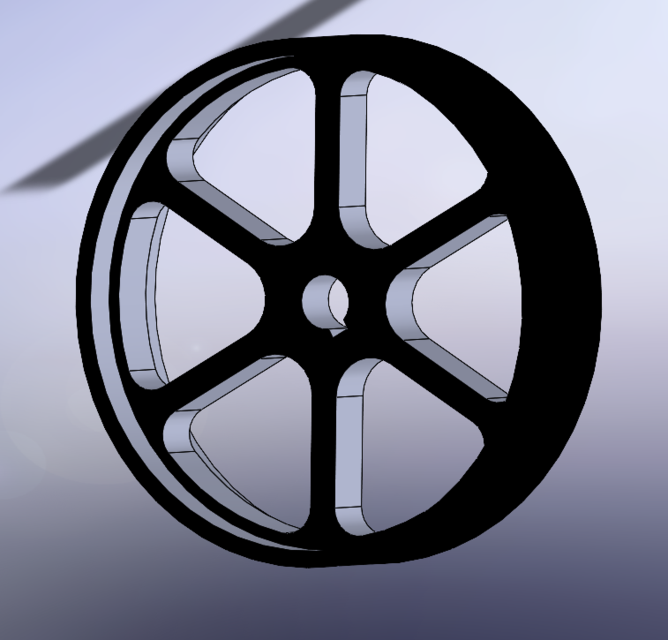 Flywheel 3D CAD Model Library GrabCAD