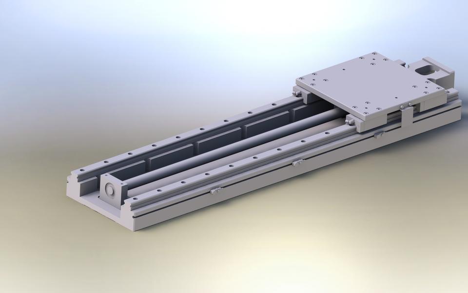 Single Axis Unit Precision Ball Screw 3D CAD Model Library GrabCAD