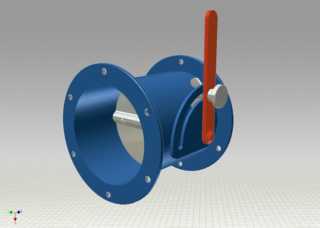 Flanged pipe with a flap