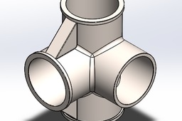Tutorial: How to create a Tee with Ribs in SolidWorks 2013 