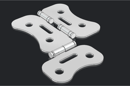 Three axes hinge with lock mechanism