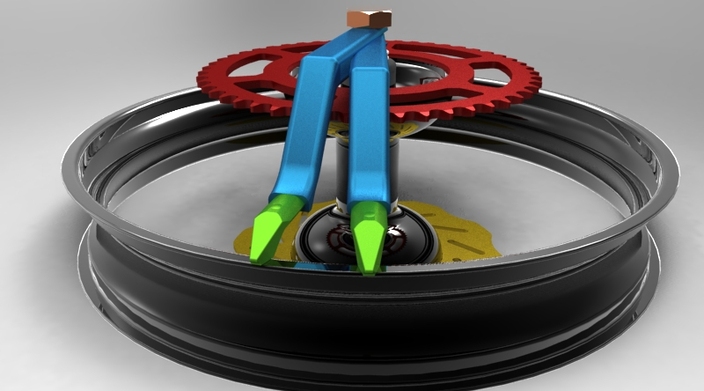 Dirtbike tire changing tool