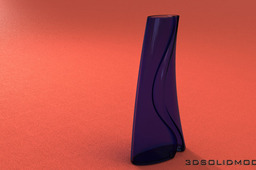 The glass vase.