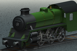 Custom designed steam locomotive.
