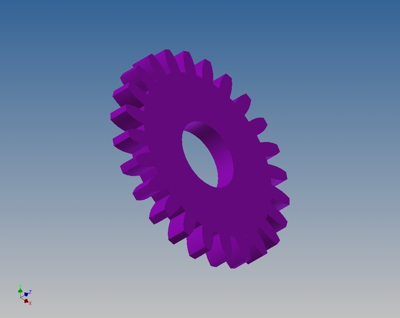 Spur Gear 3D CAD Model Library GrabCAD
