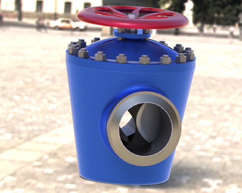 кран конусный | 3D CAD Model Library | GrabCAD