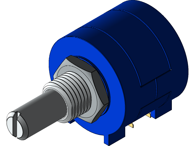 Potentiometer Cad Drawing _ Free CAD Designs, Files & 3D Models – NHKKY