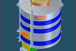 Red wine fermenting vessel
