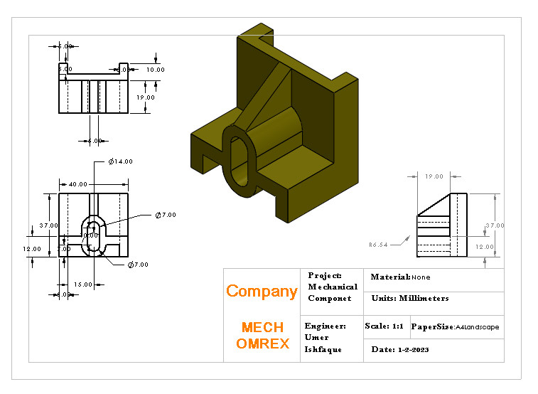 Mechanical Part Component 3D CAD Model Library GrabCAD