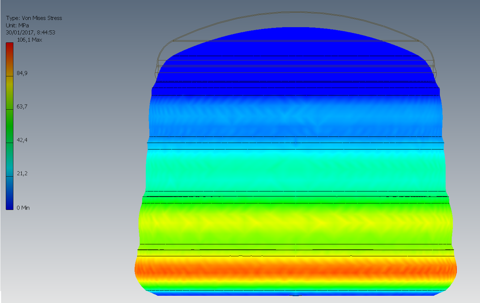 Stress Analysis Shell of Storage Tank