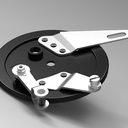 British hub co rear brake plate assembly