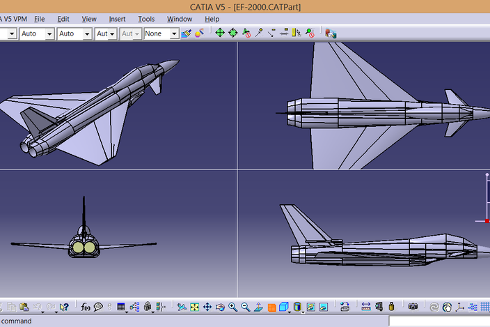 Eurofighter Typhoon - CATIA - 3D CAD model - GrabCAD