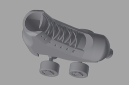 roller skate design for toy or ornament style use