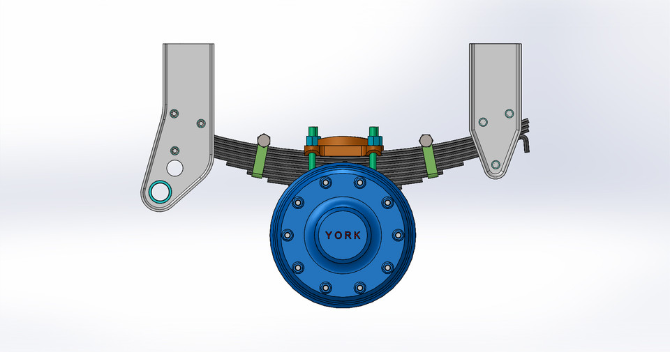 York Axle Suspension Assembly 3D CAD Model Library GrabCAD