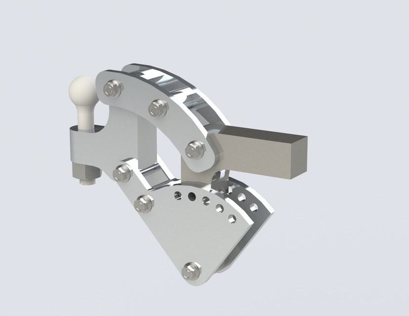 Height Adjustable Drawbar 3D CAD Model Library GrabCAD