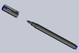 Blue felt tip pen