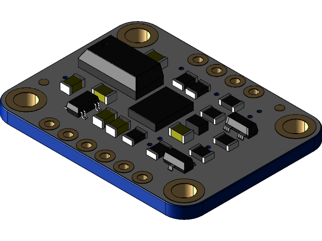 Adafruit Bno055 3d Cad Model Library Grabcad