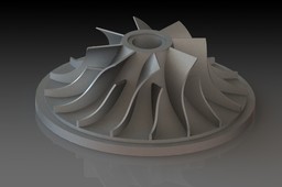 Turbo exhaust turbine blade