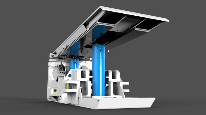 Shield support - linear section