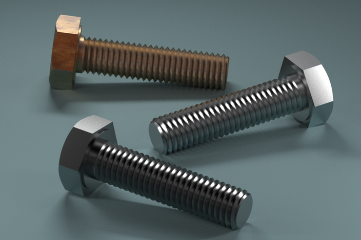 DIN 933 created in PARTsolutions - STL, STEP / IGES - 3D CAD model ...