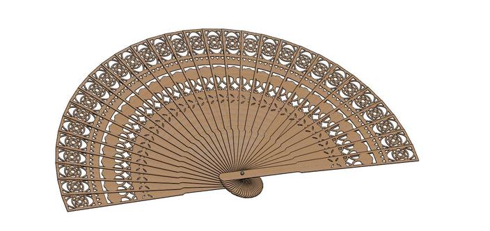 bali wooden fan