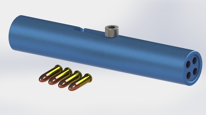 Tube 4 barrel gun